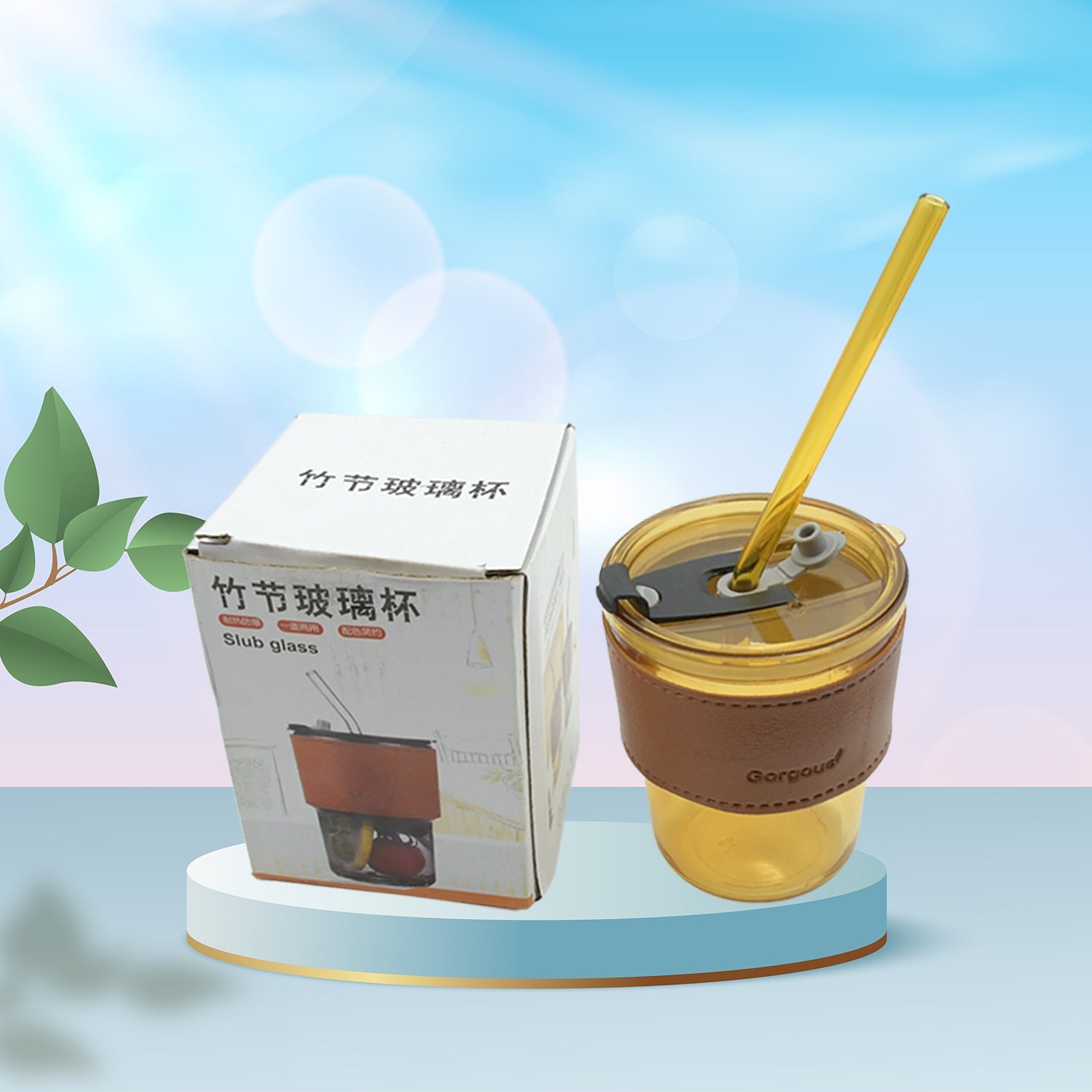 Glass Tea Cup And Straw 11Express The Digital Kitchen Store
