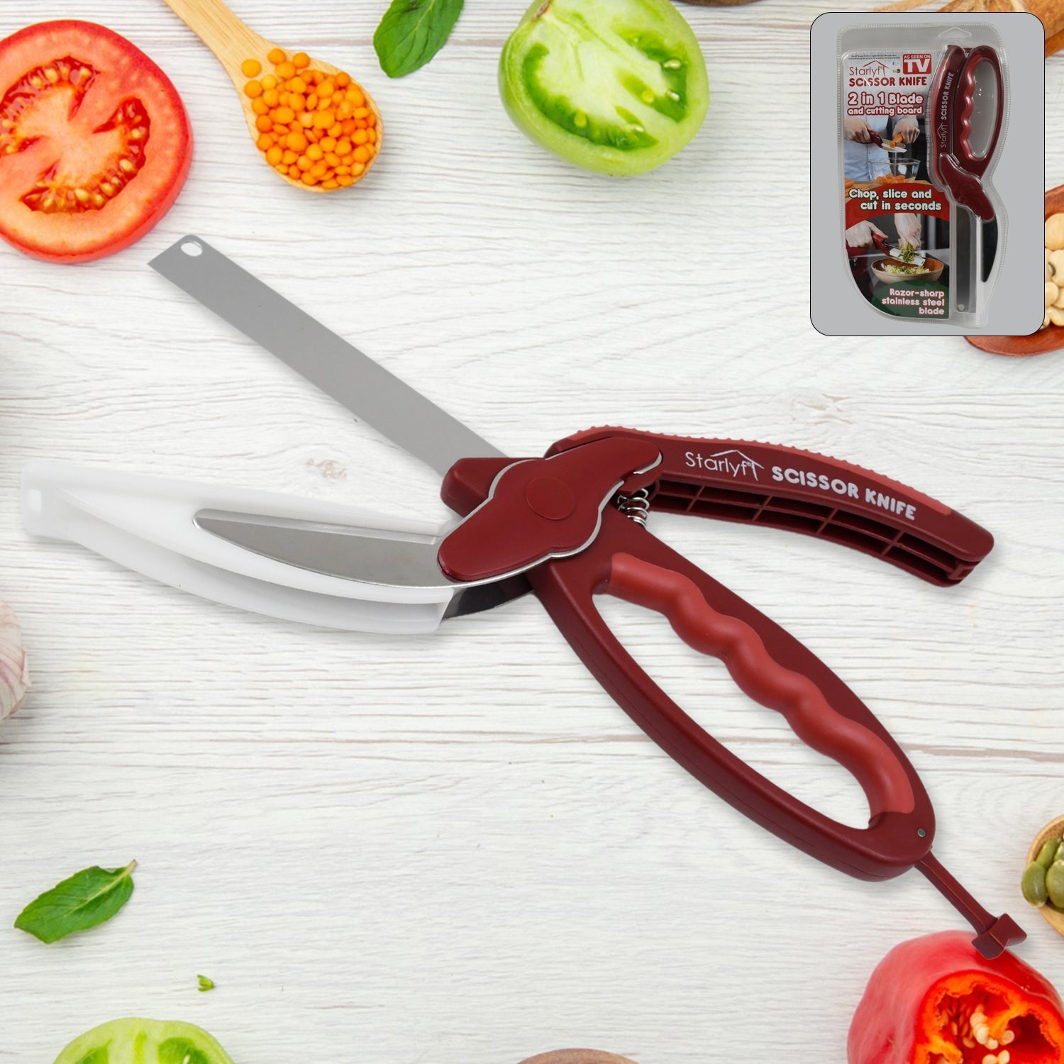 2In1 Cutter Scissor And Board 11Express The Digital Kitchen Store