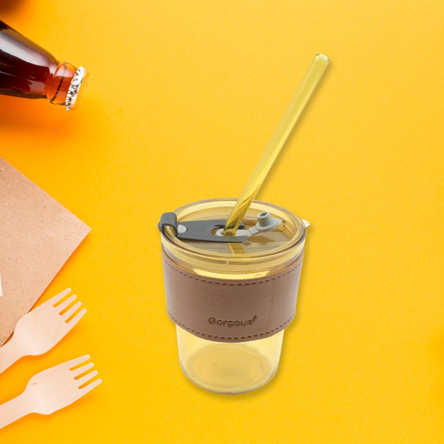 Glass Tea Cup And Straw 11Express The Digital Kitchen Store