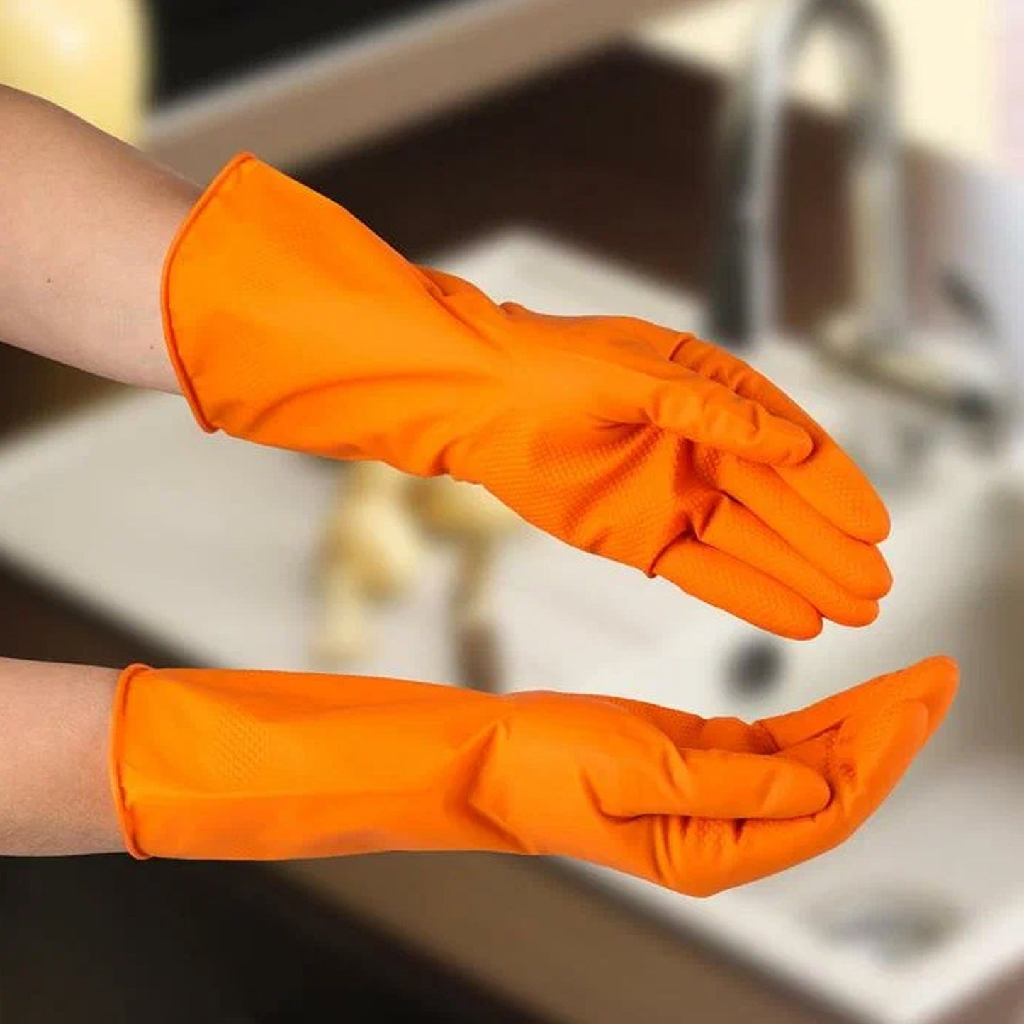 Orange Gloves 40Gm 1Pair 11Express The Digital Kitchen Store