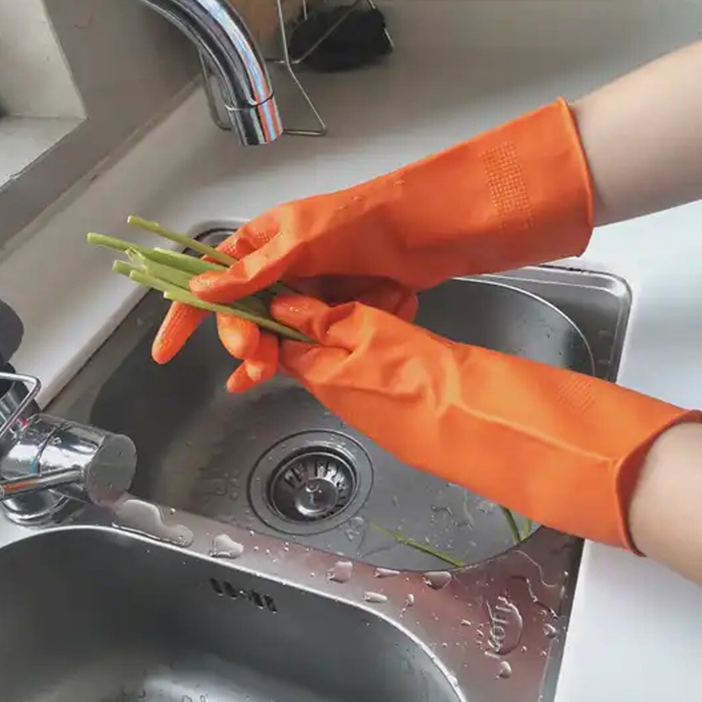 Orange Gloves 40Gm 1Pair 11Express The Digital Kitchen Store