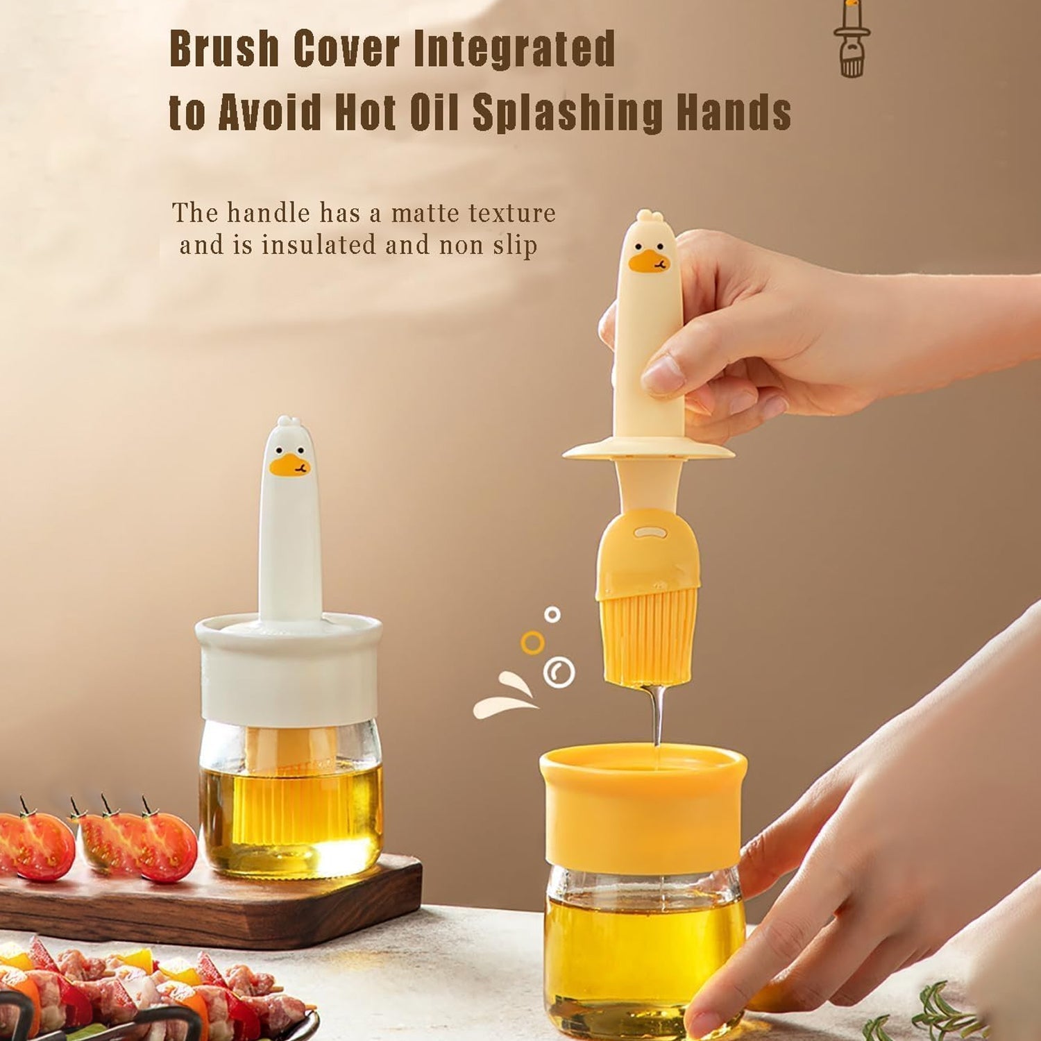 2In1 Oil Dispenser Bottle And Brush 11Express The Digital Kitchen Store