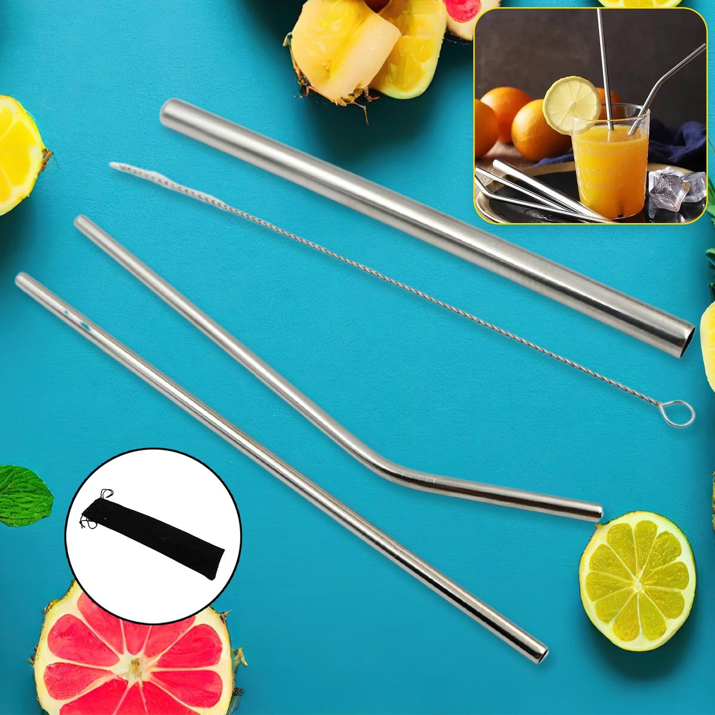 Steel Drinking Straws 4Pc 11Express The Digital Kitchen Store