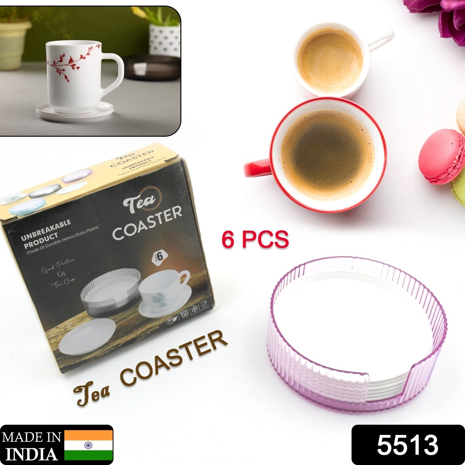 Tea Cup Coaster 6Pc 11Express The Digital Kitchen Store