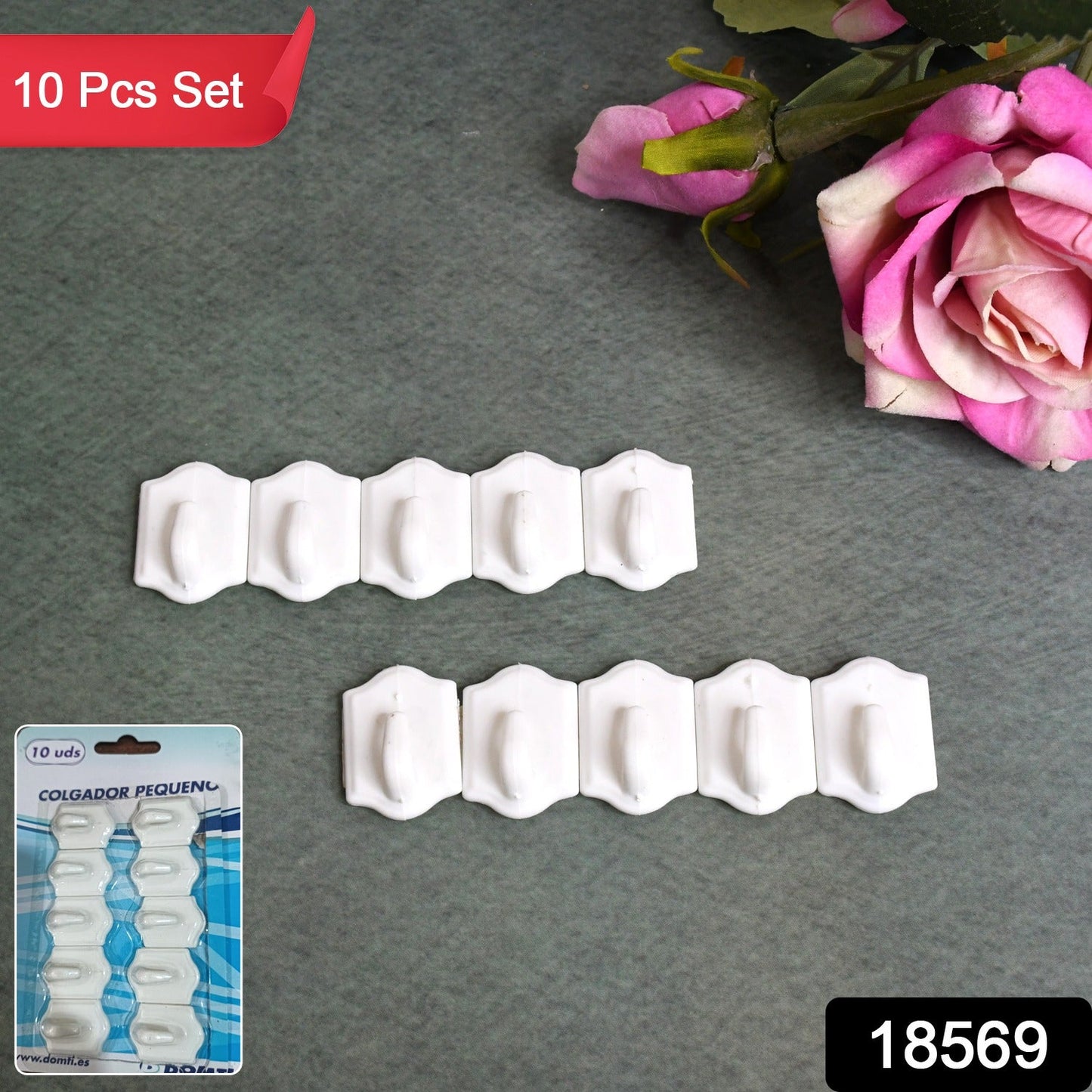 Plastic Adhesive Wall Hook 10Pc 11Express The Digital Kitchen Store