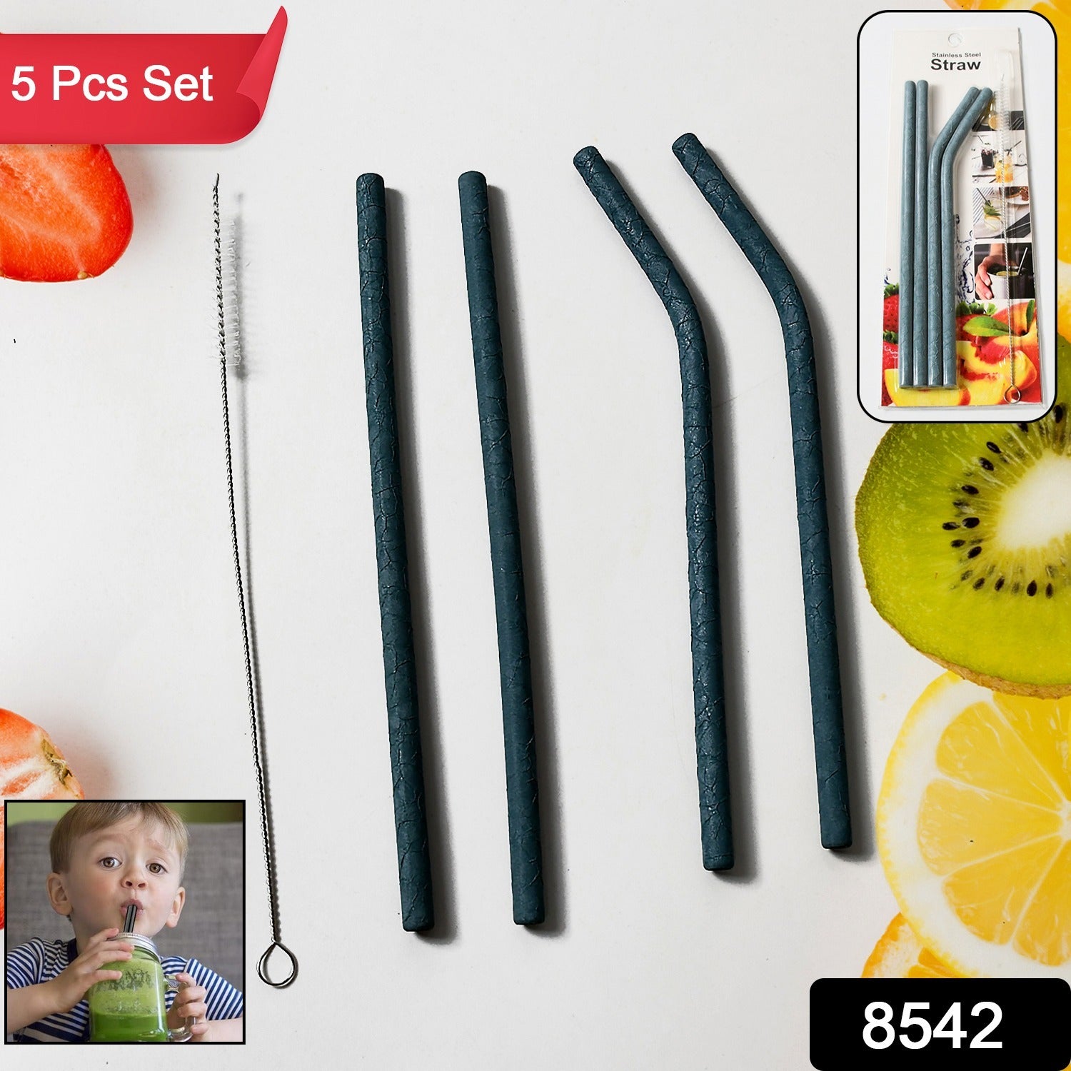 Straw With Cle Brush 5Pc 11Express The Digital Kitchen Store