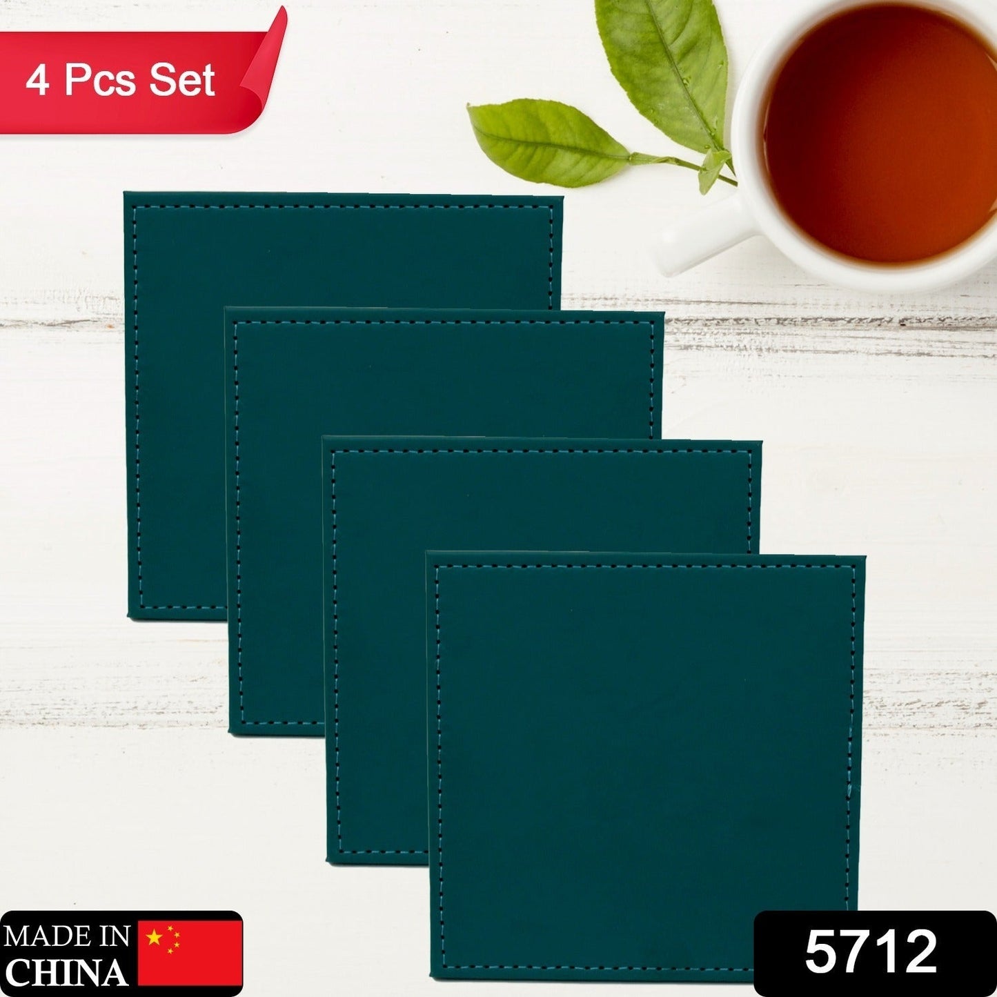 Leather Sqaure Coaster 4Pc 11Express The Digital Kitchen Store